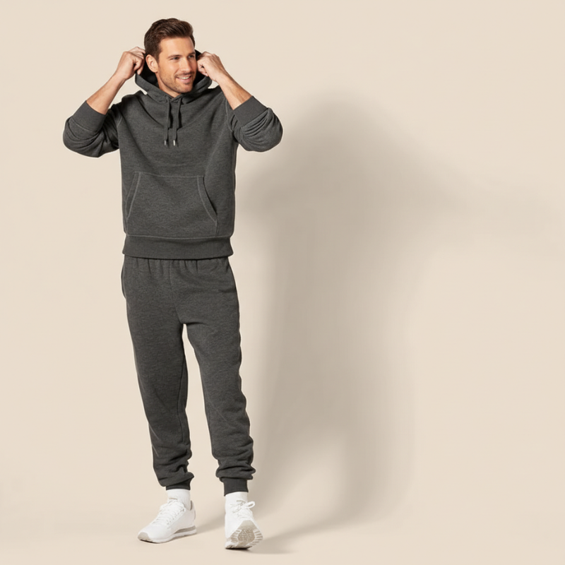 Mens Hoodies Sherpa Lined Pullover