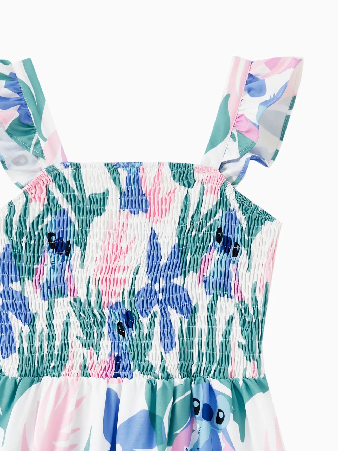 Family Matching Floral Plant Print T Shirt And Dress Set-Vacay Outfit