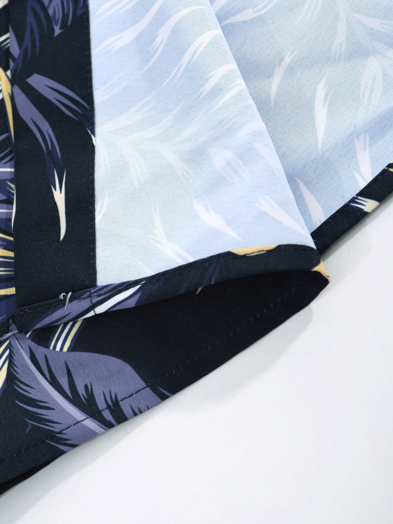 Tropical Print Shirt And Drawstring Shorts-Vacay Outfit