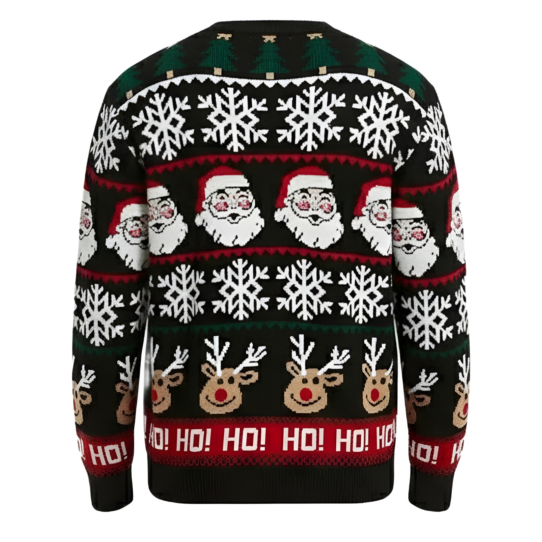 Ugly Christmas Sweater For Men With Rudolph Reindeer Design