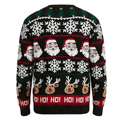 Ugly Christmas Sweater For Men With Rudolph Reindeer Design