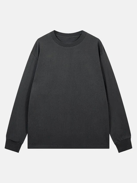 3 Pieces Long Sleeve Ribbed Cuff T-Shirt-Vacay Outfit
