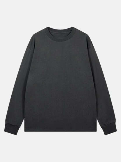 3 Pieces Long Sleeve Ribbed Cuff T-Shirt-Vacay Outfit