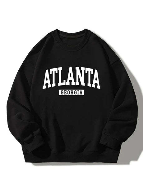 Atlanta Print Sweatshirt-Vacay Outfit