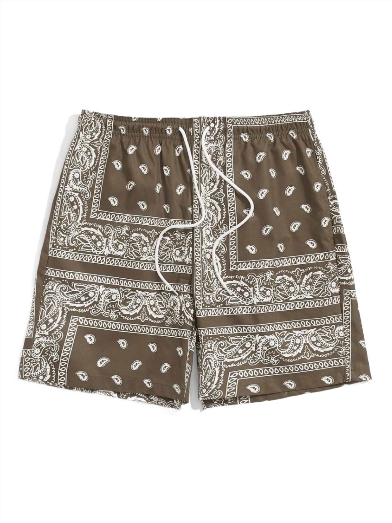 Paisley Bandana Print Shorts-Vacay Outfit