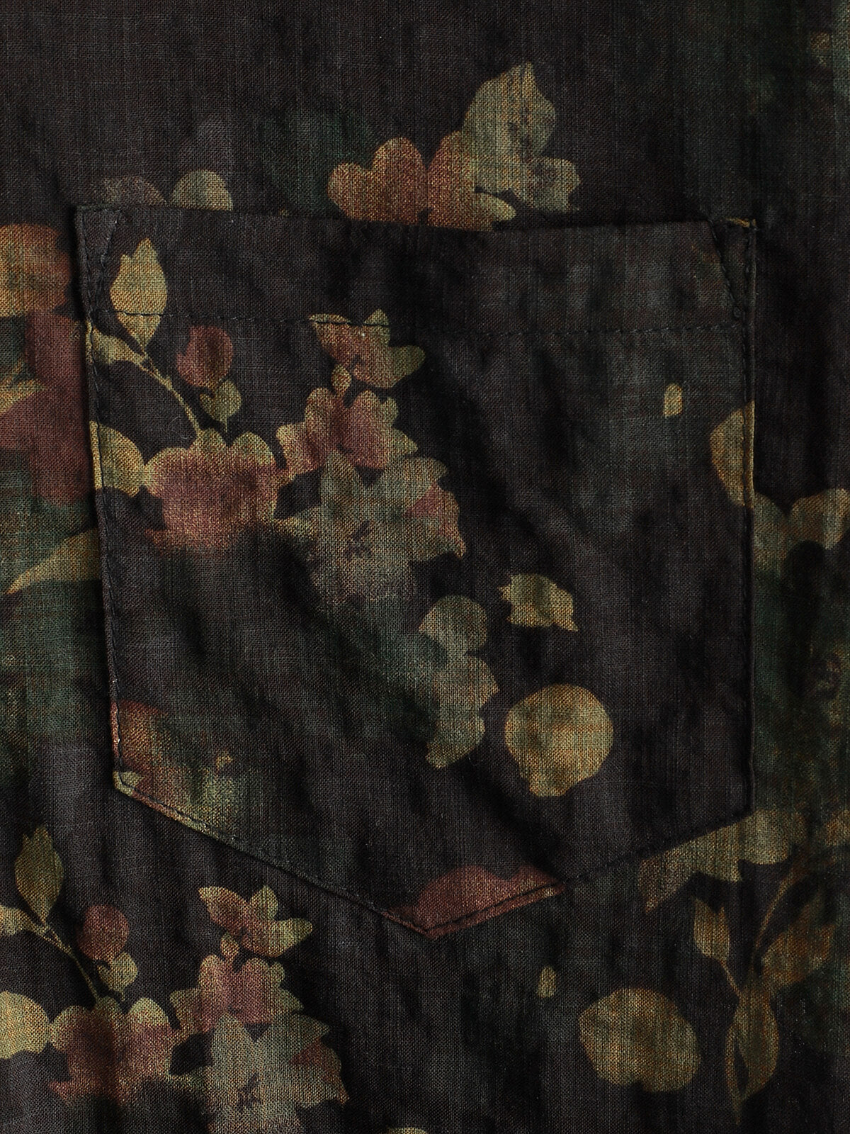 Men Floral Vintage Cotton Shirt-Vacay Outfit