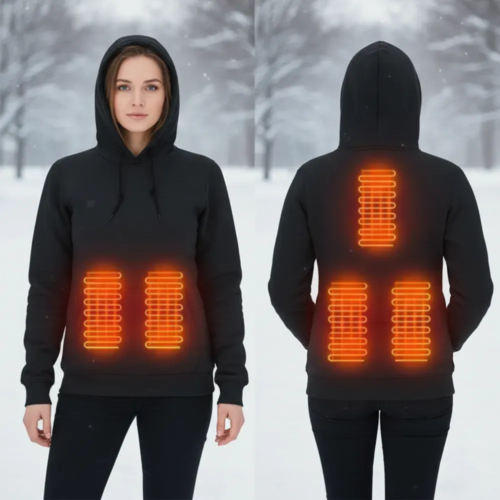 Heated Hoodie - Cozy Thermal Wear for Outdoor Comfort
