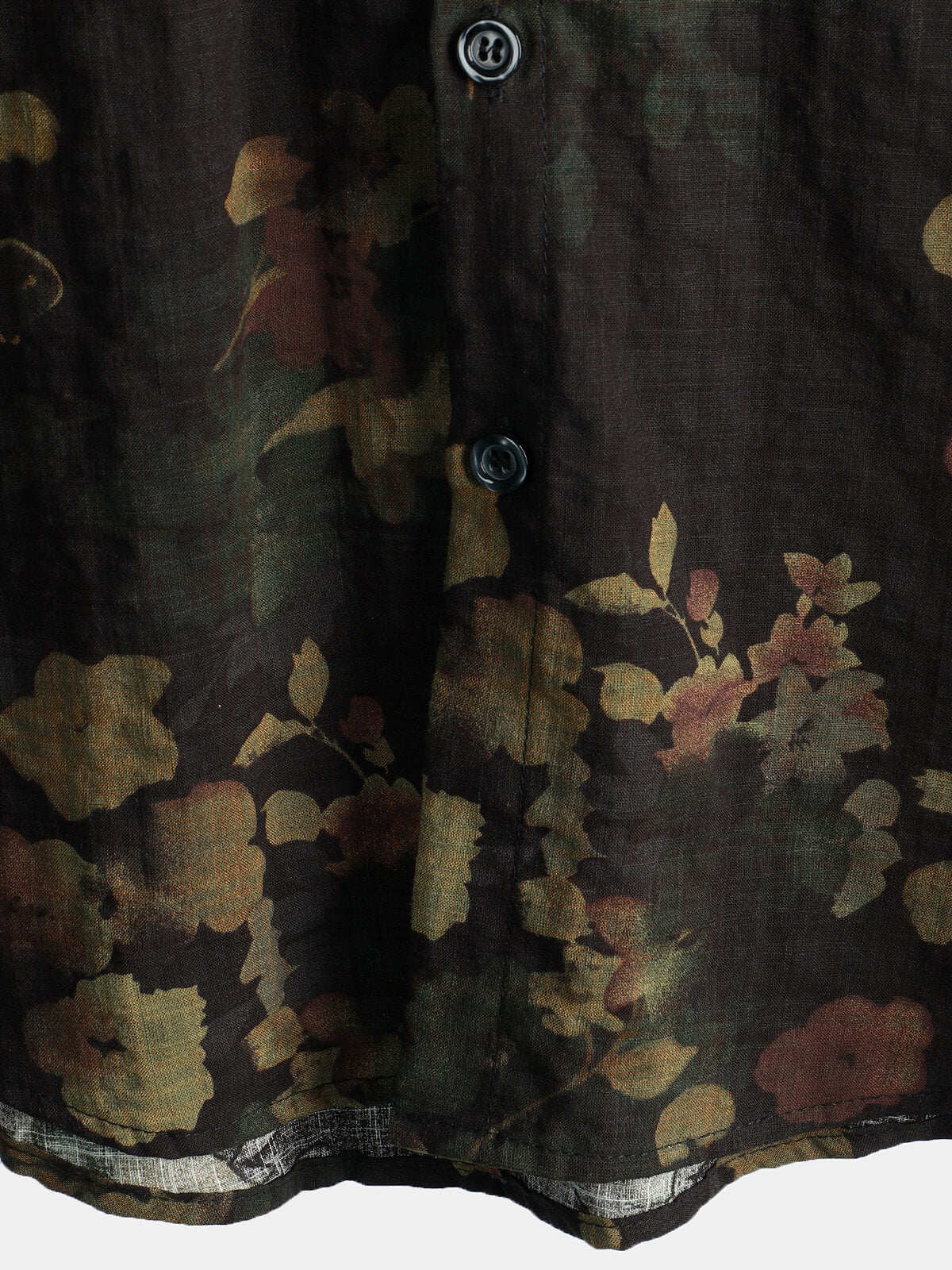 Men Floral Vintage Cotton Shirt-Vacay Outfit