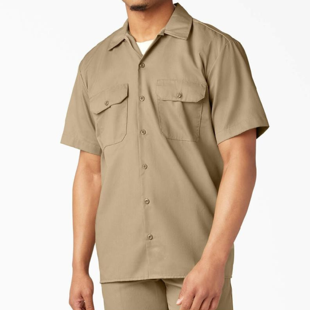 Casual Short Sleeve Classic Fit Plain Shirt For Men