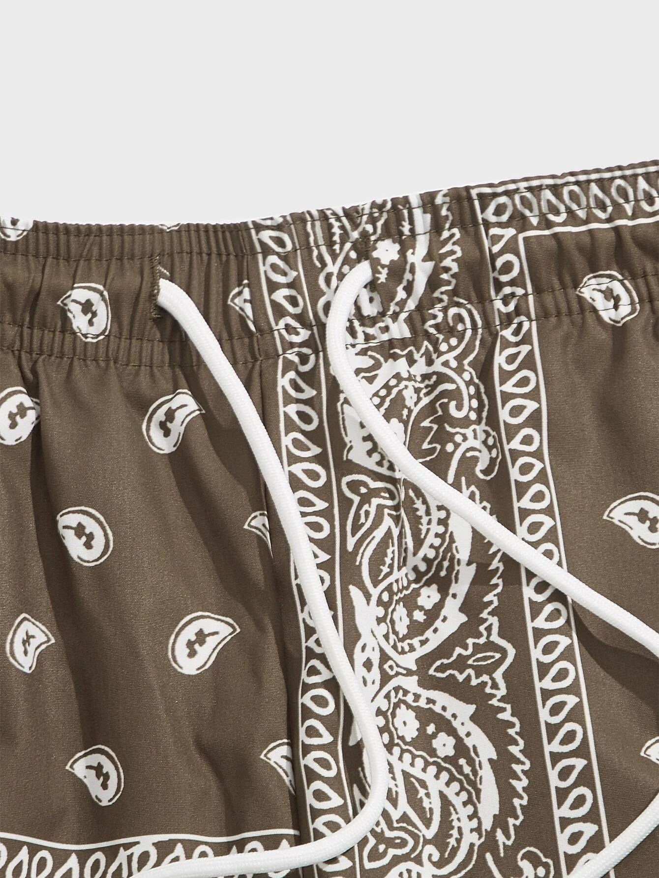 Paisley Bandana Print Shorts-Vacay Outfit