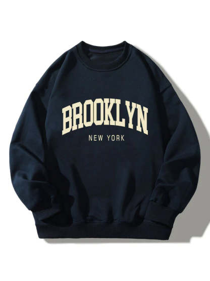 Brooklyn Print Relaxed Sweatshirt-Vacay Outfit