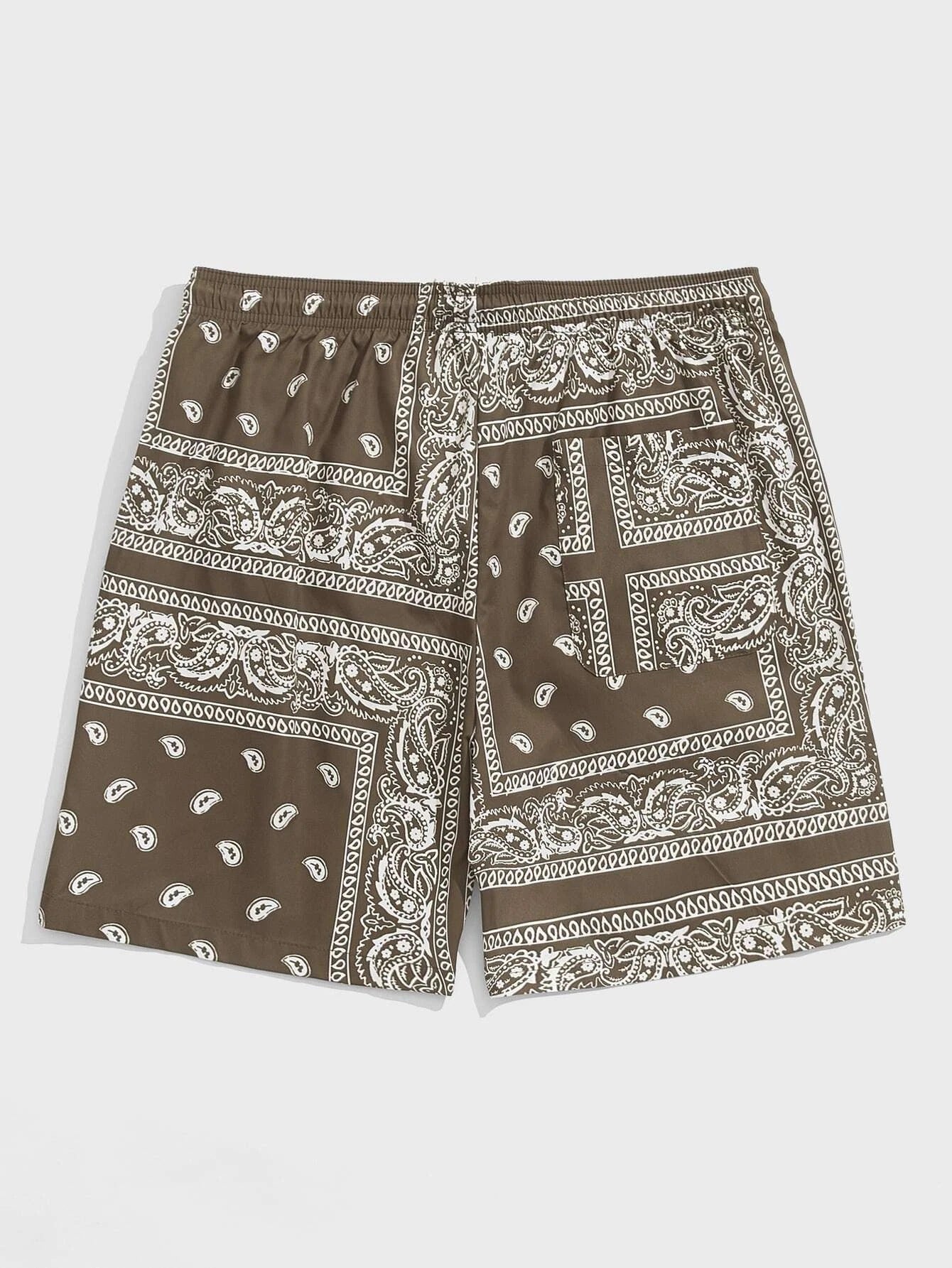 Paisley Bandana Print Shorts-Vacay Outfit