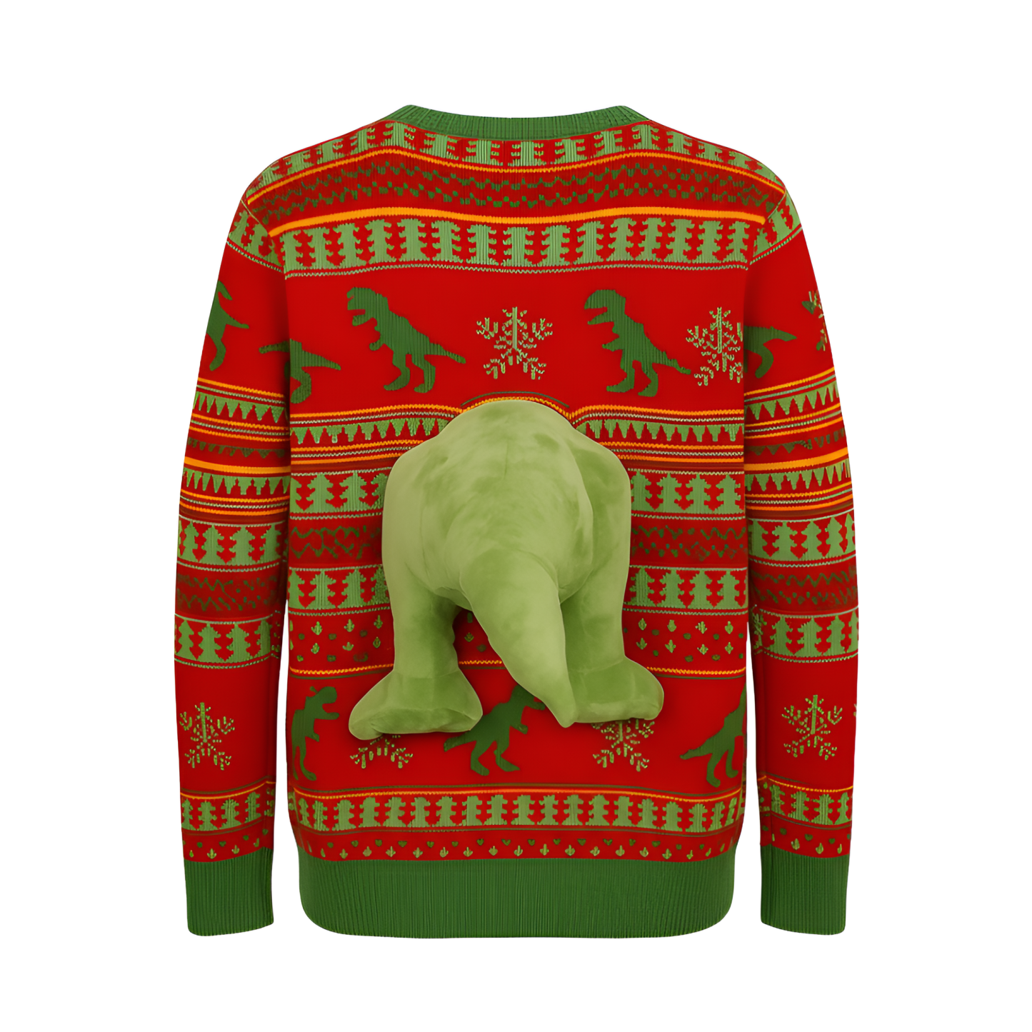 3D T Rex Adult Ugly Christmas Sweater