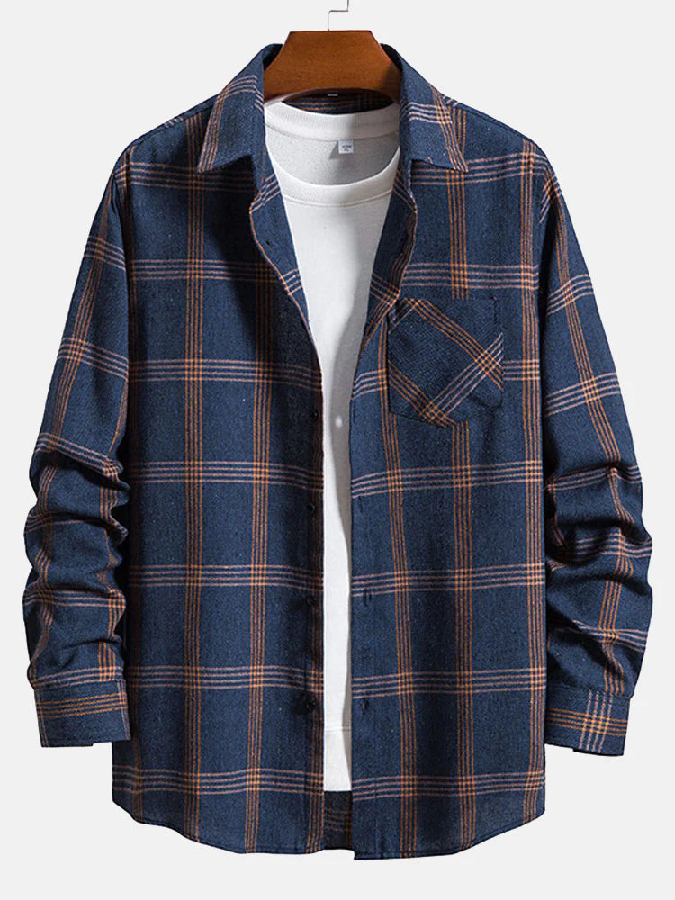 Button Up Plaid Shirt-Vacay Outfit