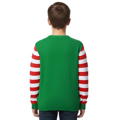 Fun Holiday Design Ugly Christmas Sweater For Boys