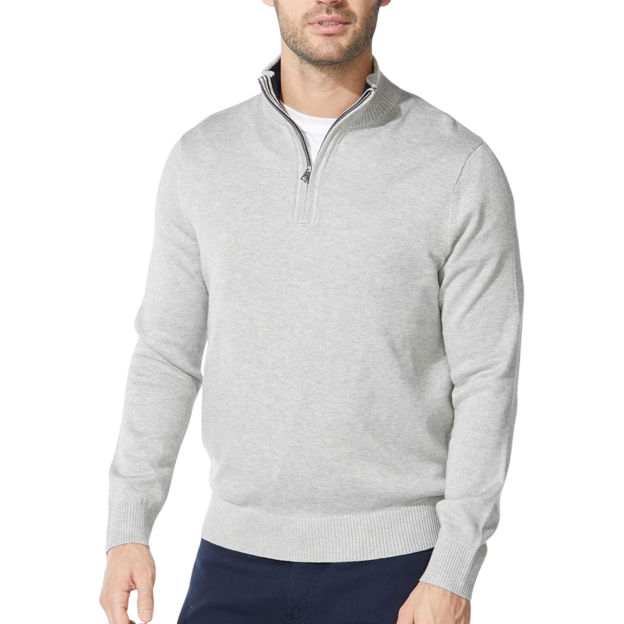Quarter Zip Comfortable Sweater For Men