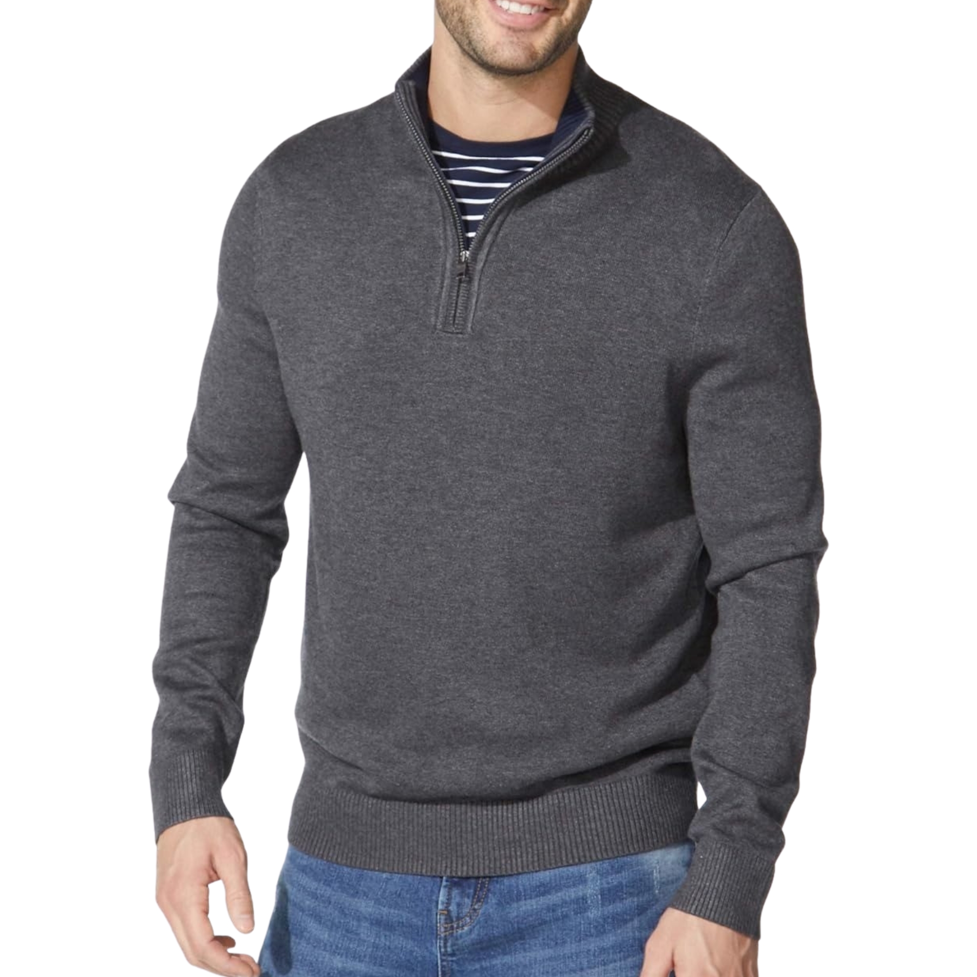 Quarter Zip Comfortable Sweater For Men