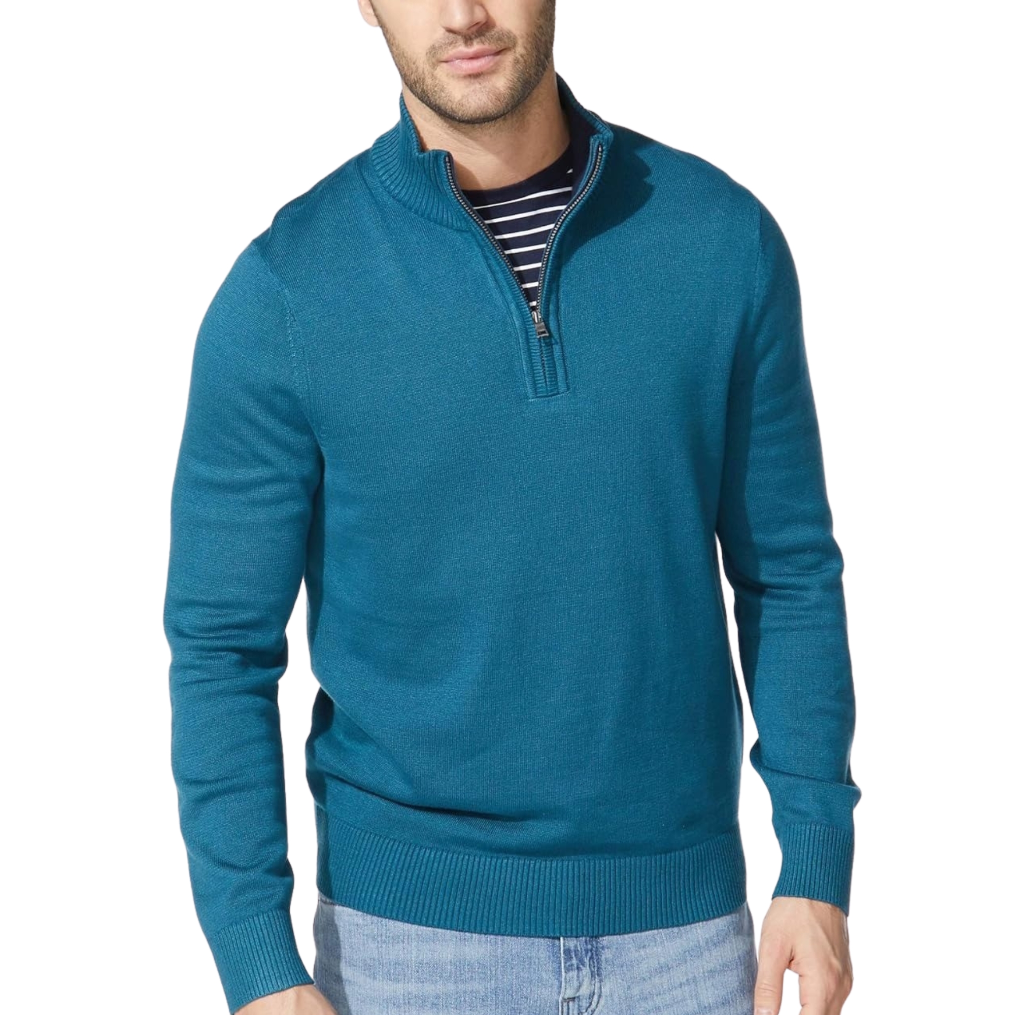 Quarter Zip Comfortable Sweater For Men