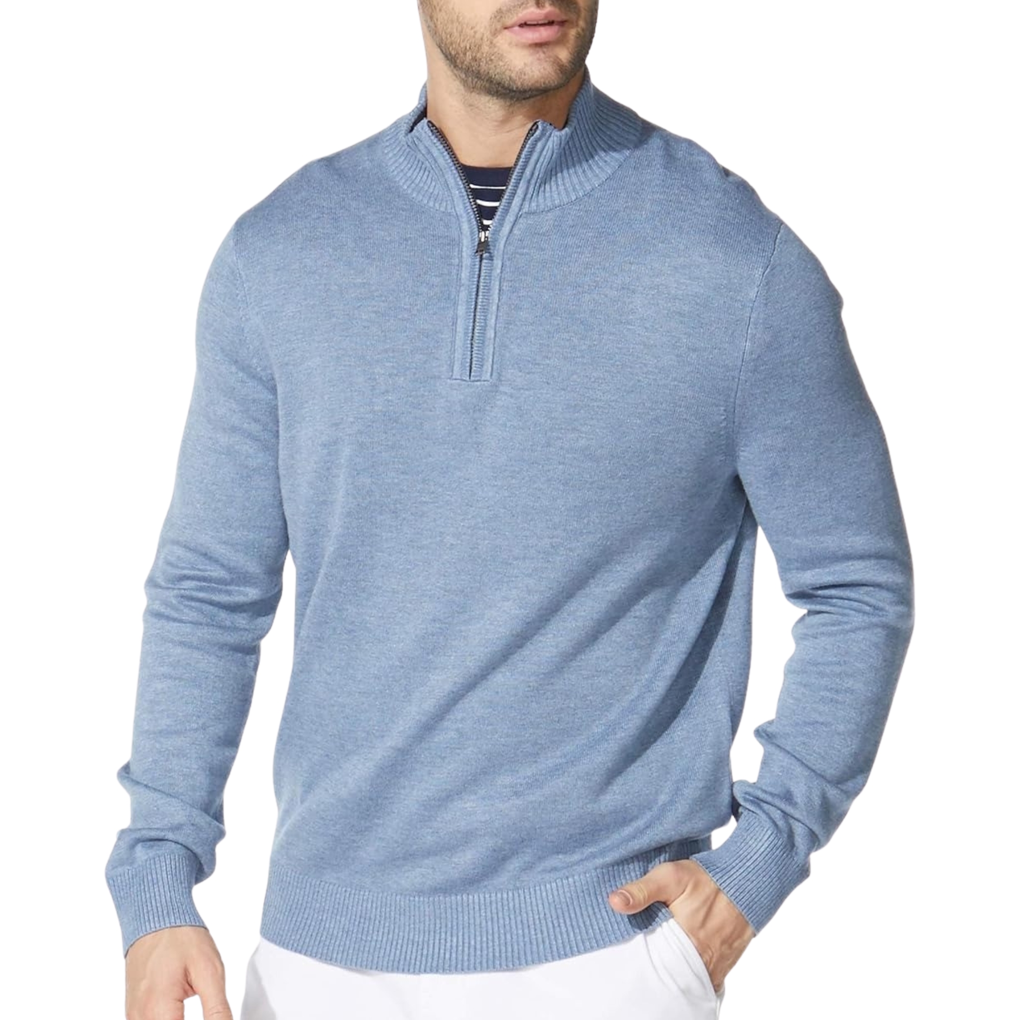 Quarter Zip Comfortable Sweater For Men
