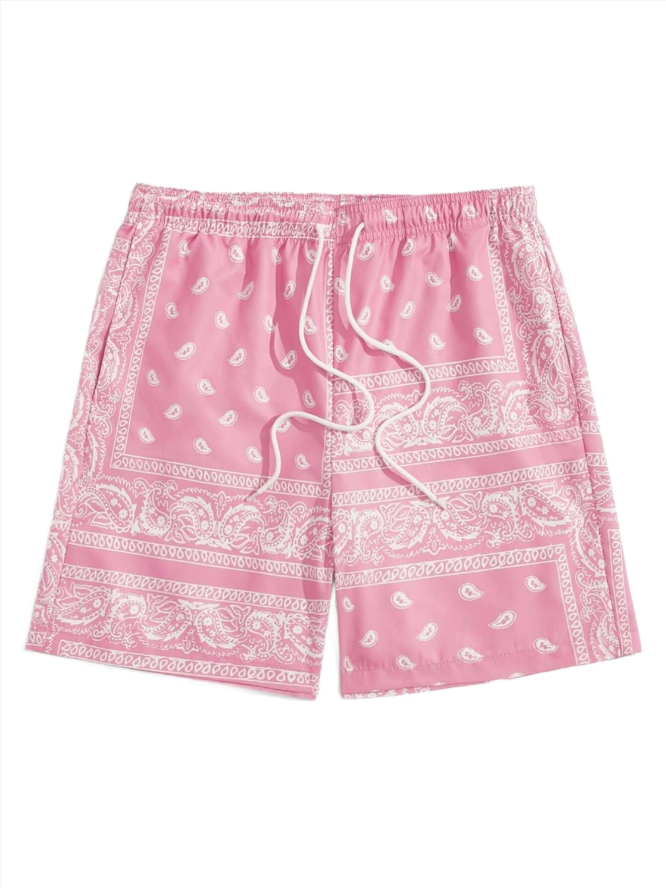 Paisley Bandana Print Shorts-Vacay Outfit