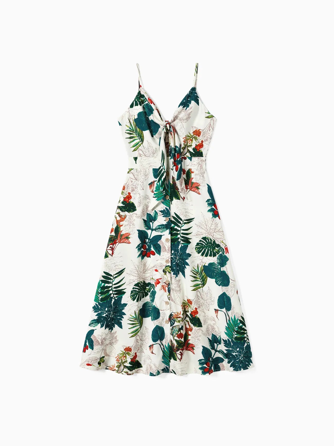 Coordinated Family Floral Outfits With Adjustable Straps Family Matching Set-Vacay Outfit