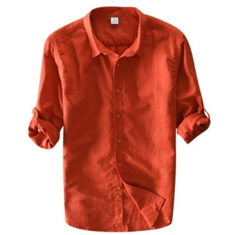 Men's Roll Up Casual Shirt-Vacay Outfit
