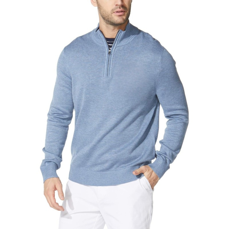 Classic Fit Quarter Zip Knit Sweater
