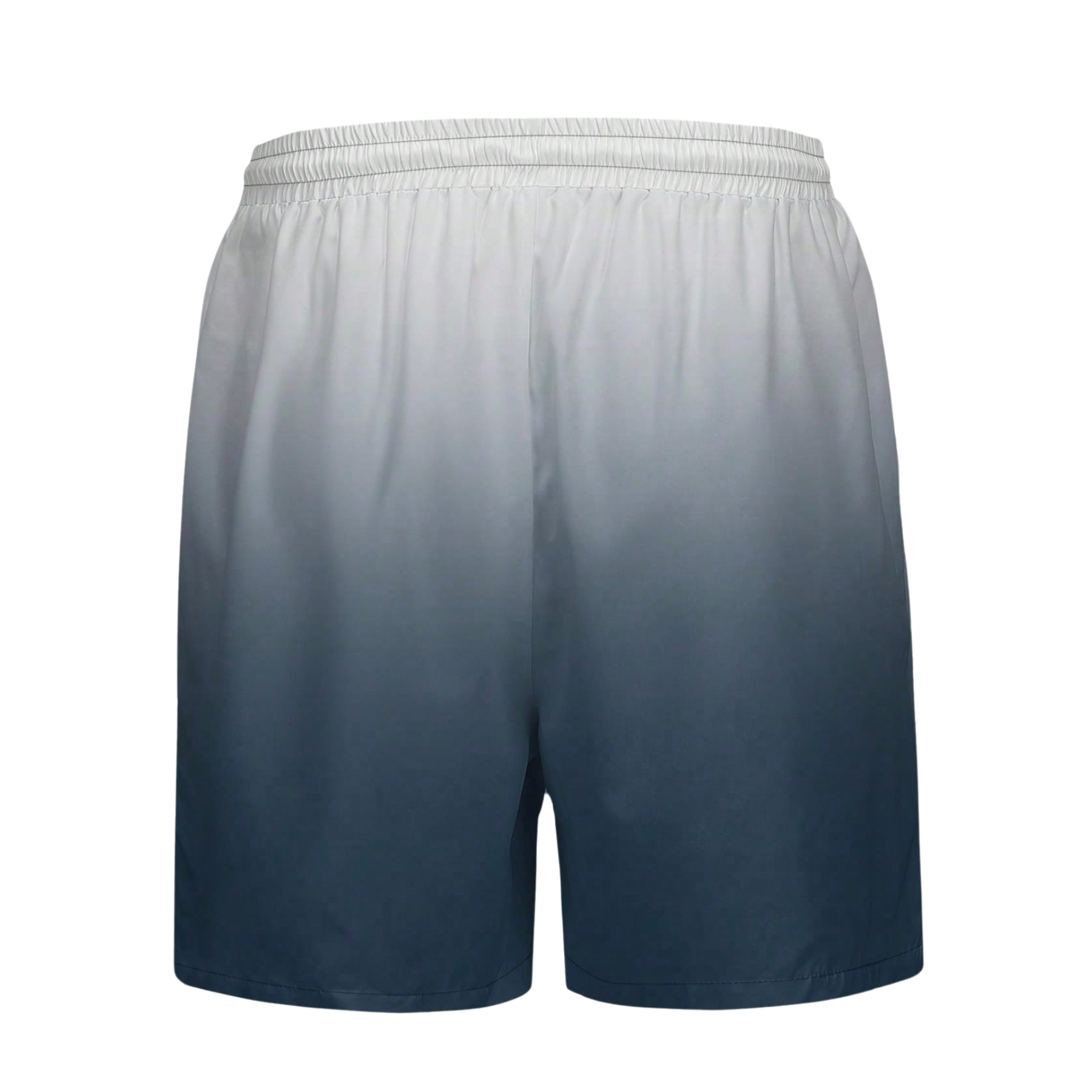 Coconut Tree Ombre Print Drawstring Swim Trunks For Men
