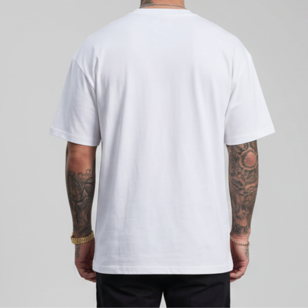 Letter Print Round Short Sleeve Tee Shirt For Men