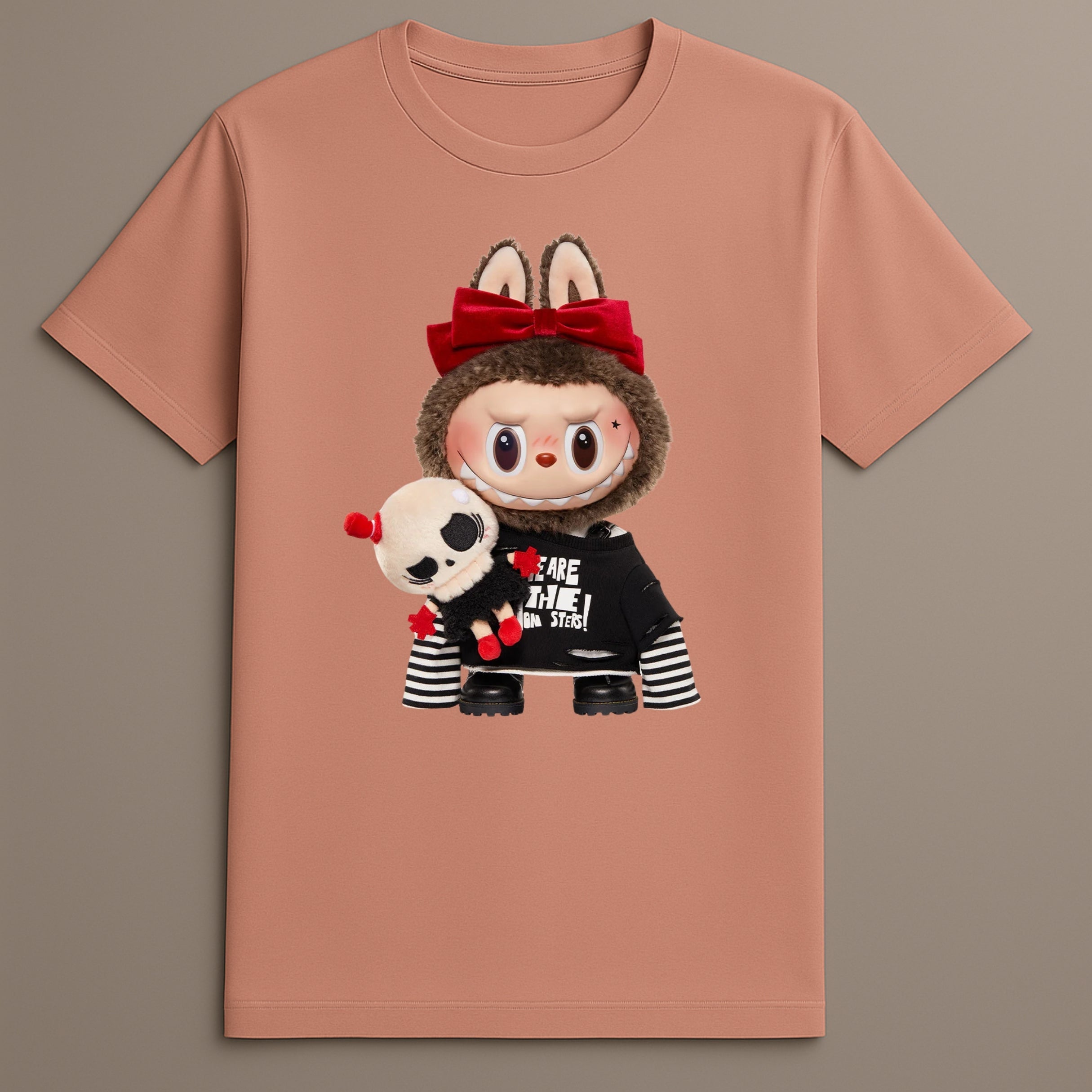 Casual Labubu Character Graphic TShirt for Art Lovers