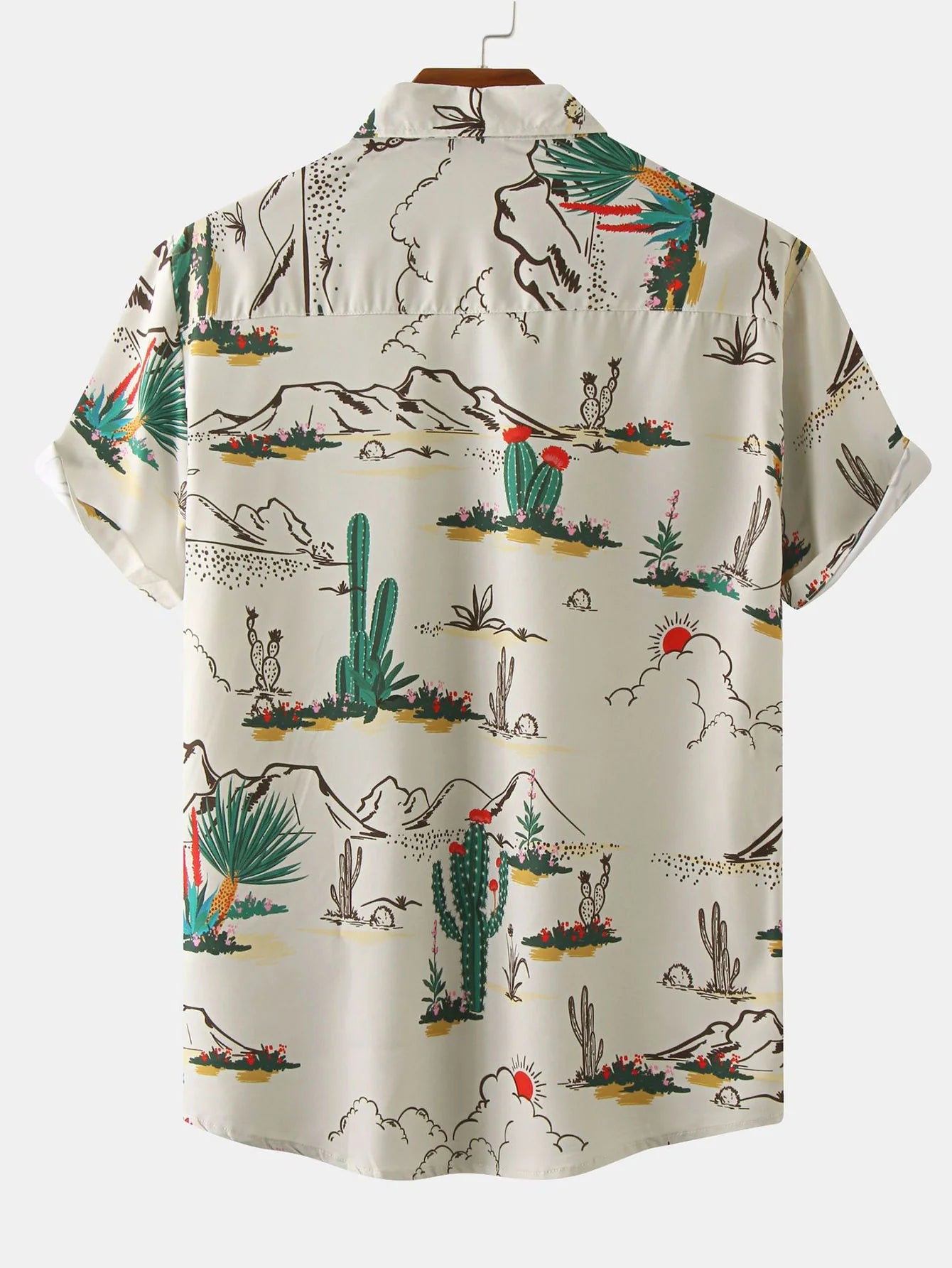 Cactus Print Shirt-Vacay Outfit