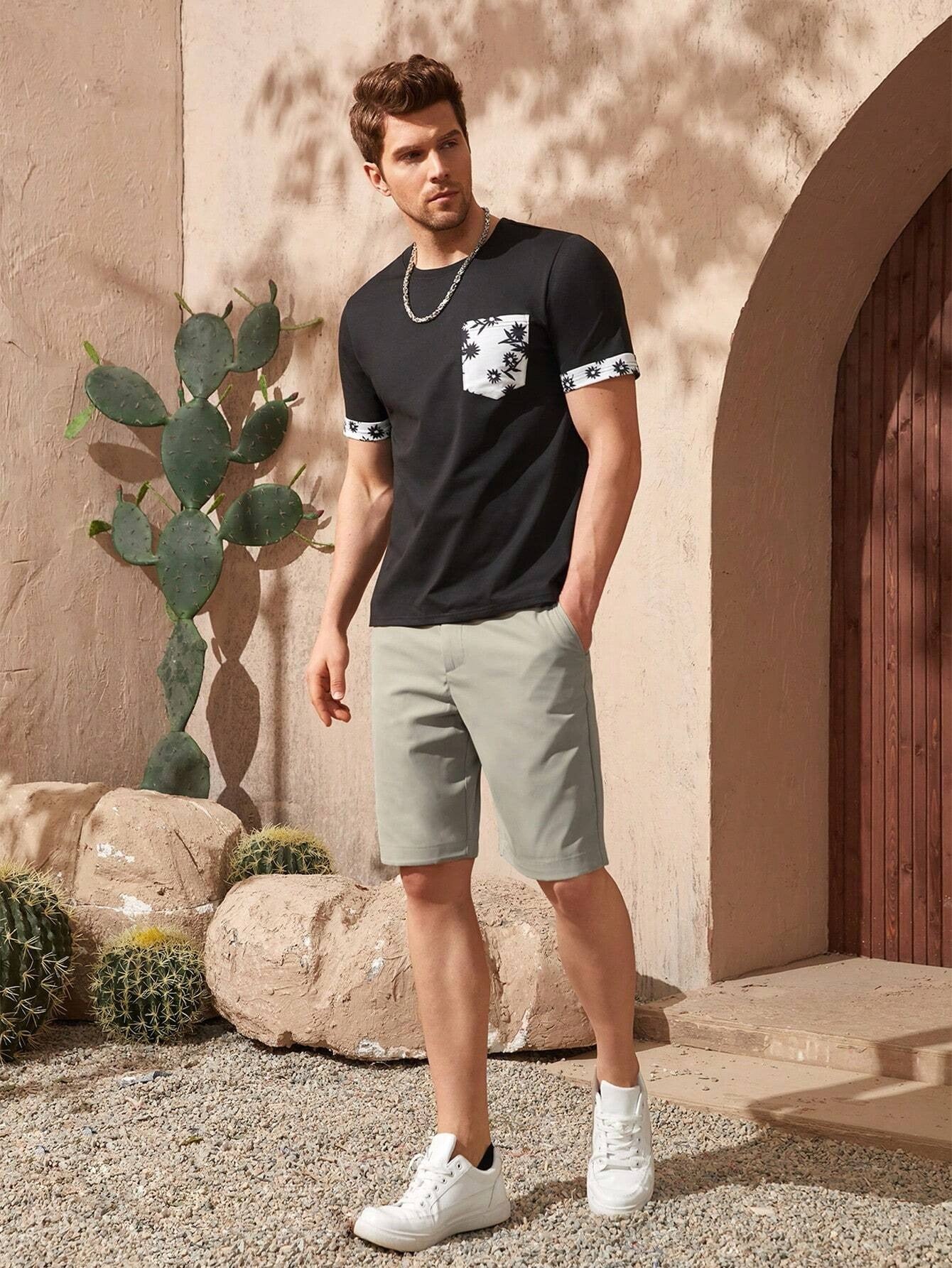 Casual Sleek Executive Shorts-Vacay Outfit