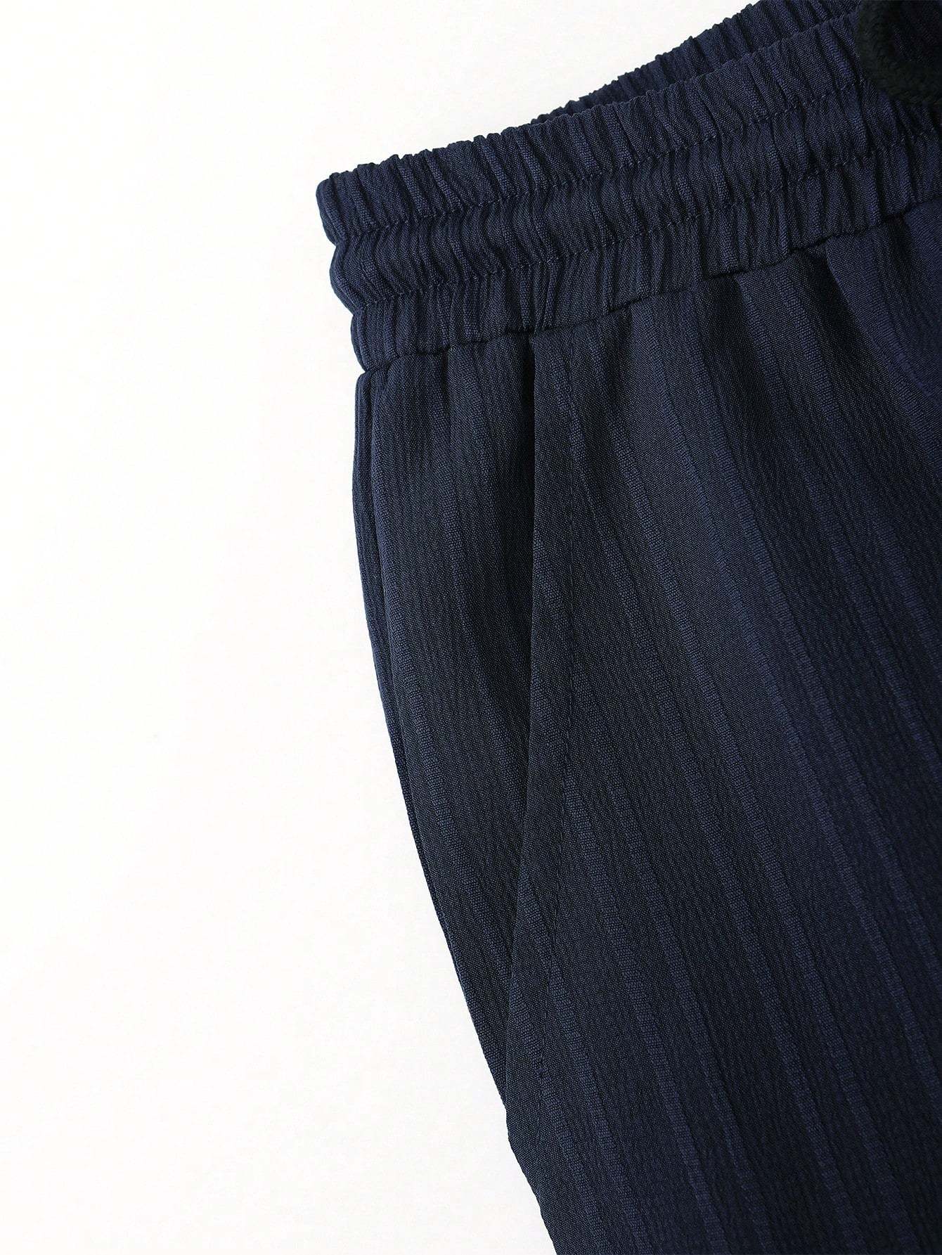 Solid Colored Button Up Shirt And Pants Without Tee-Vacay Outfit