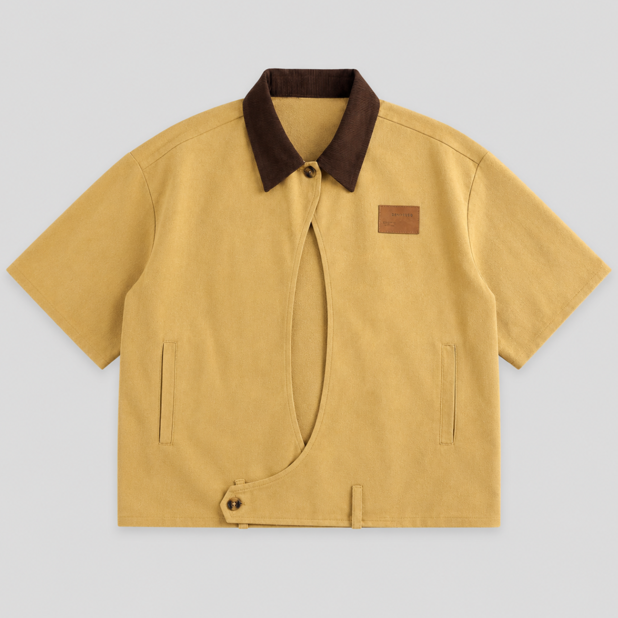Retro Printed Striped Sleeve Shirt For Men