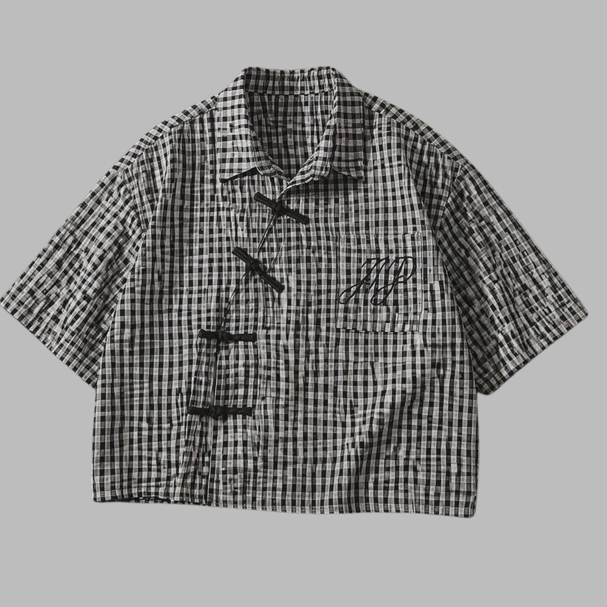 Casual Plaid Printed Shirt For Streetwear For Men