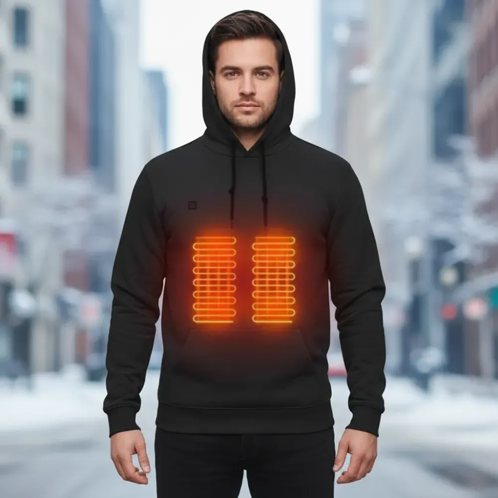 Heated Hoodie - Cozy Thermal Wear for Outdoor Comfort