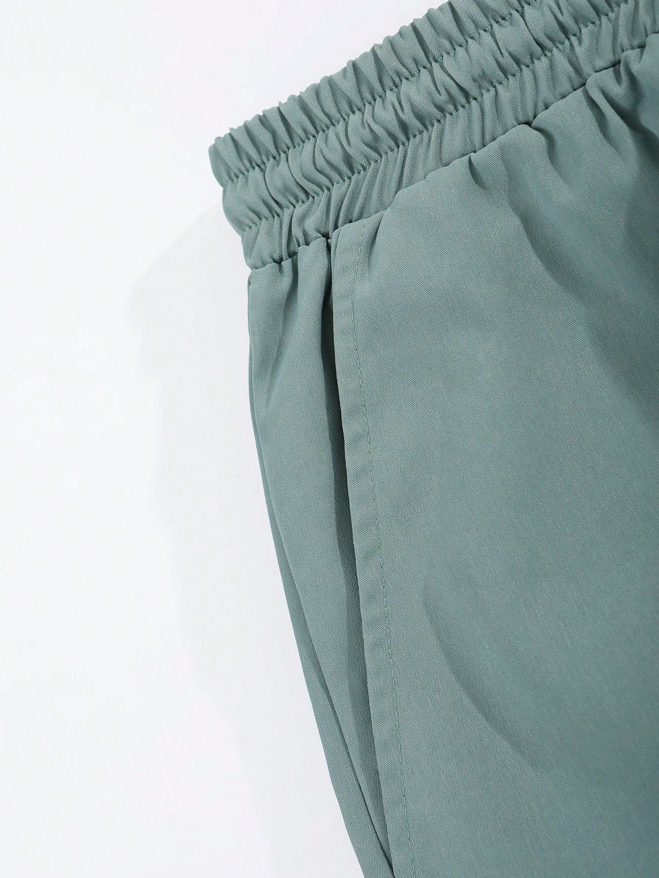 Tropical Print Shirt And Drawstring Shorts-Vacay Outfit