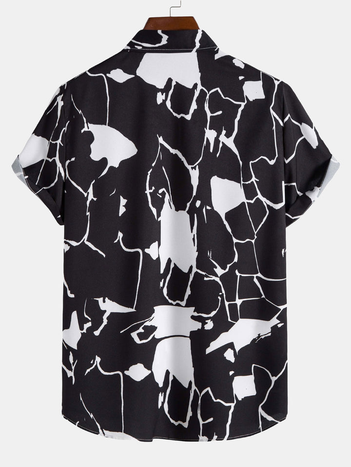 Abstract Print Shirt-Vacay Outfit