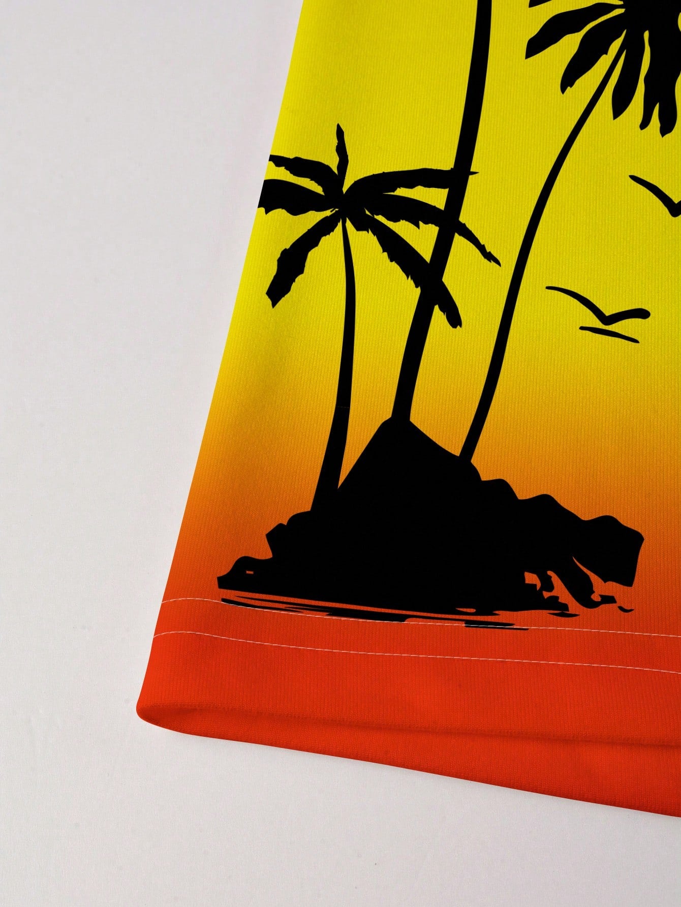 Sunset Palms Tee And Shorts Set-Vacay Outfit