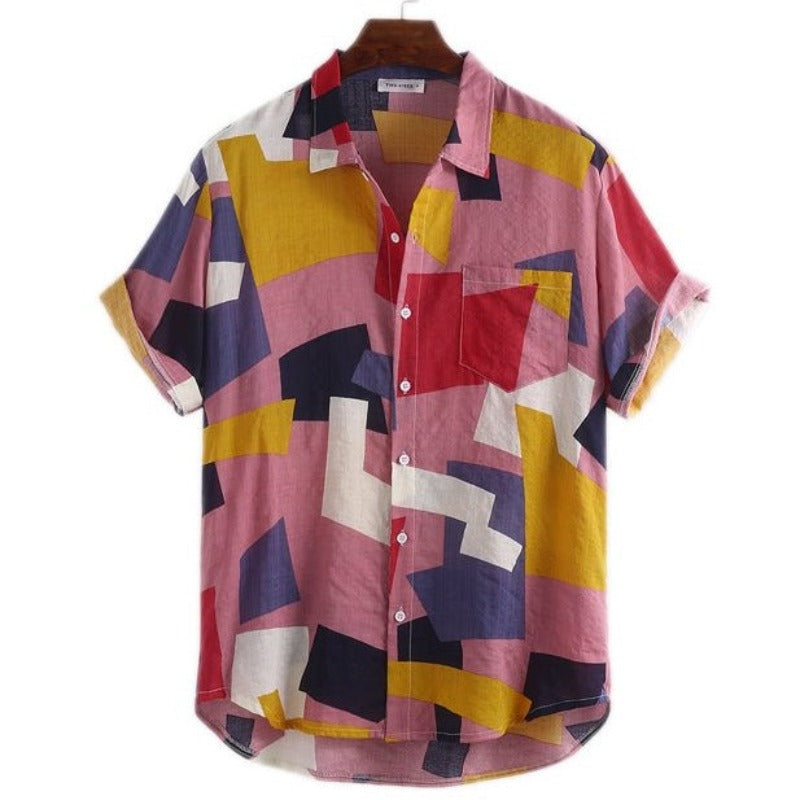 Color Block Shirt-Vacay Outfit