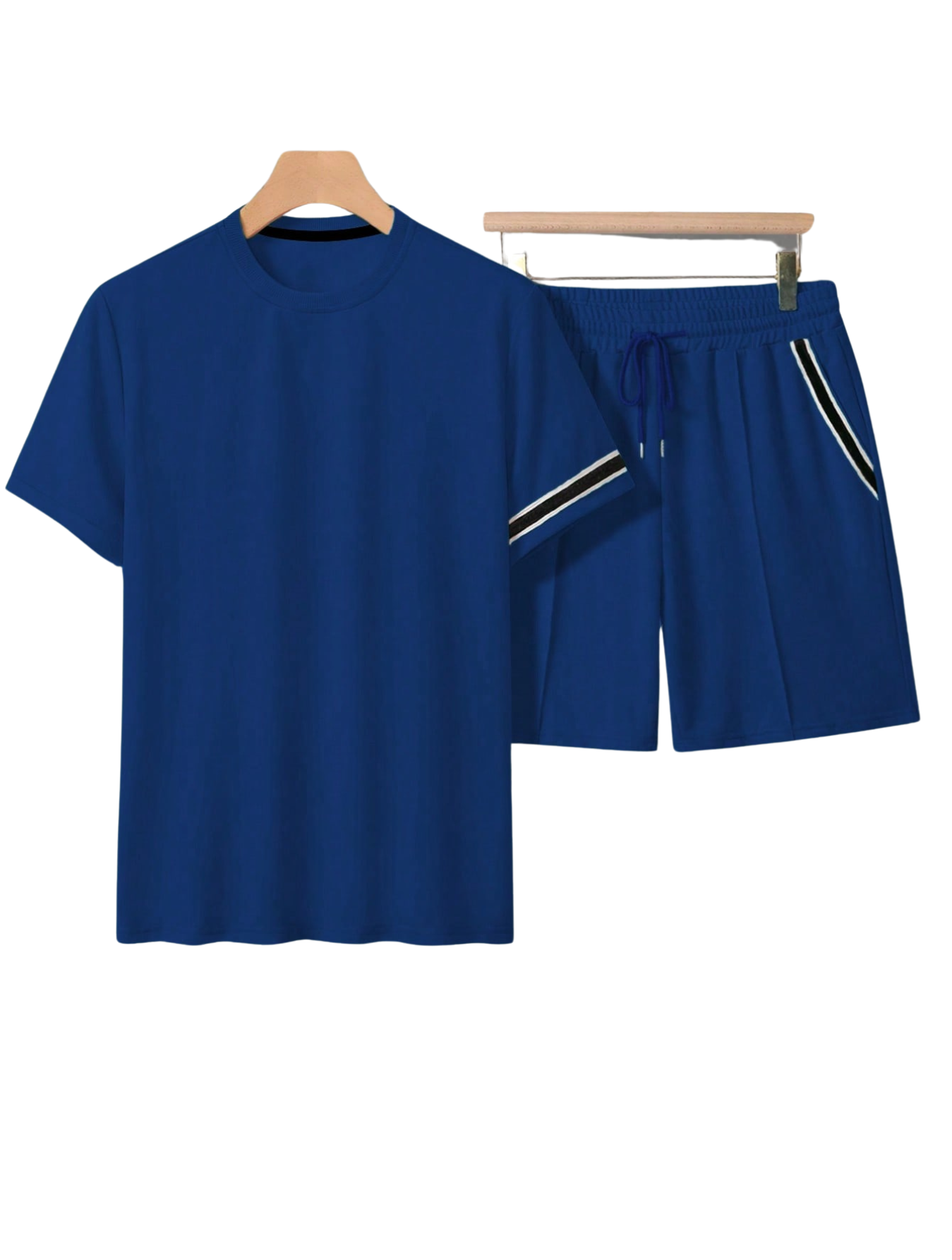 Midnight Athletic T Shirt And Shorts Set-Vacay Outfit