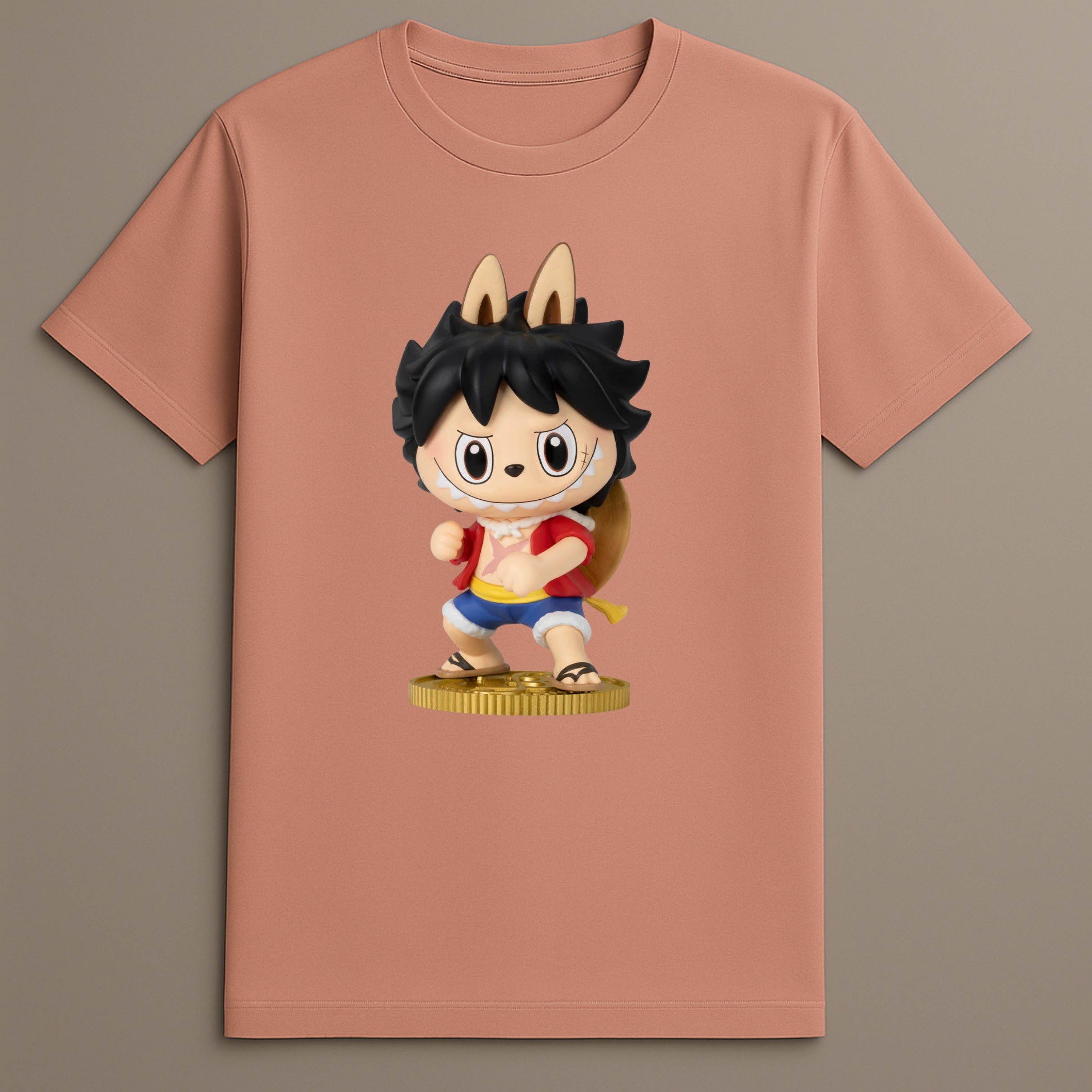 Labubu D Luffy The Monsters x Monkey T Shirt