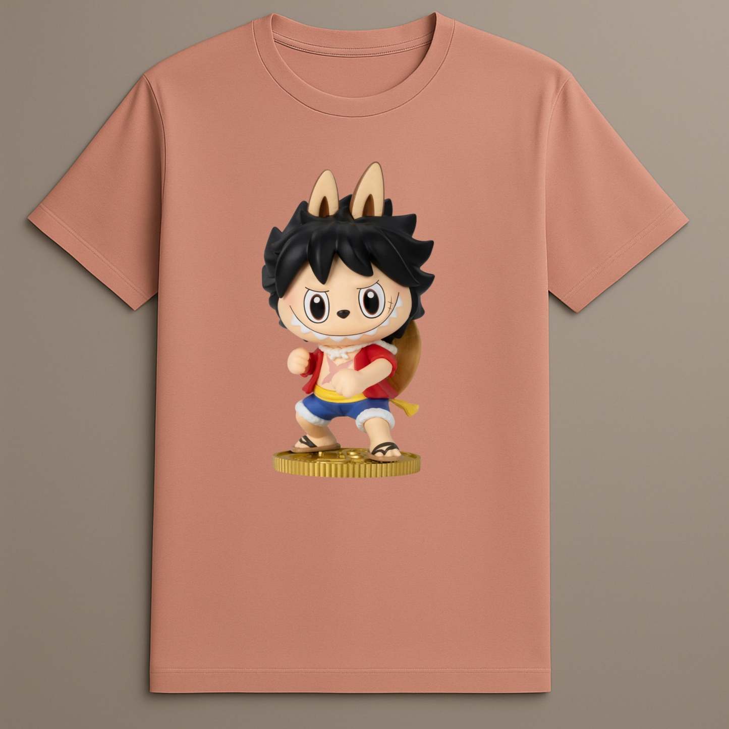 Labubu D Luffy The Monsters x Monkey T Shirt