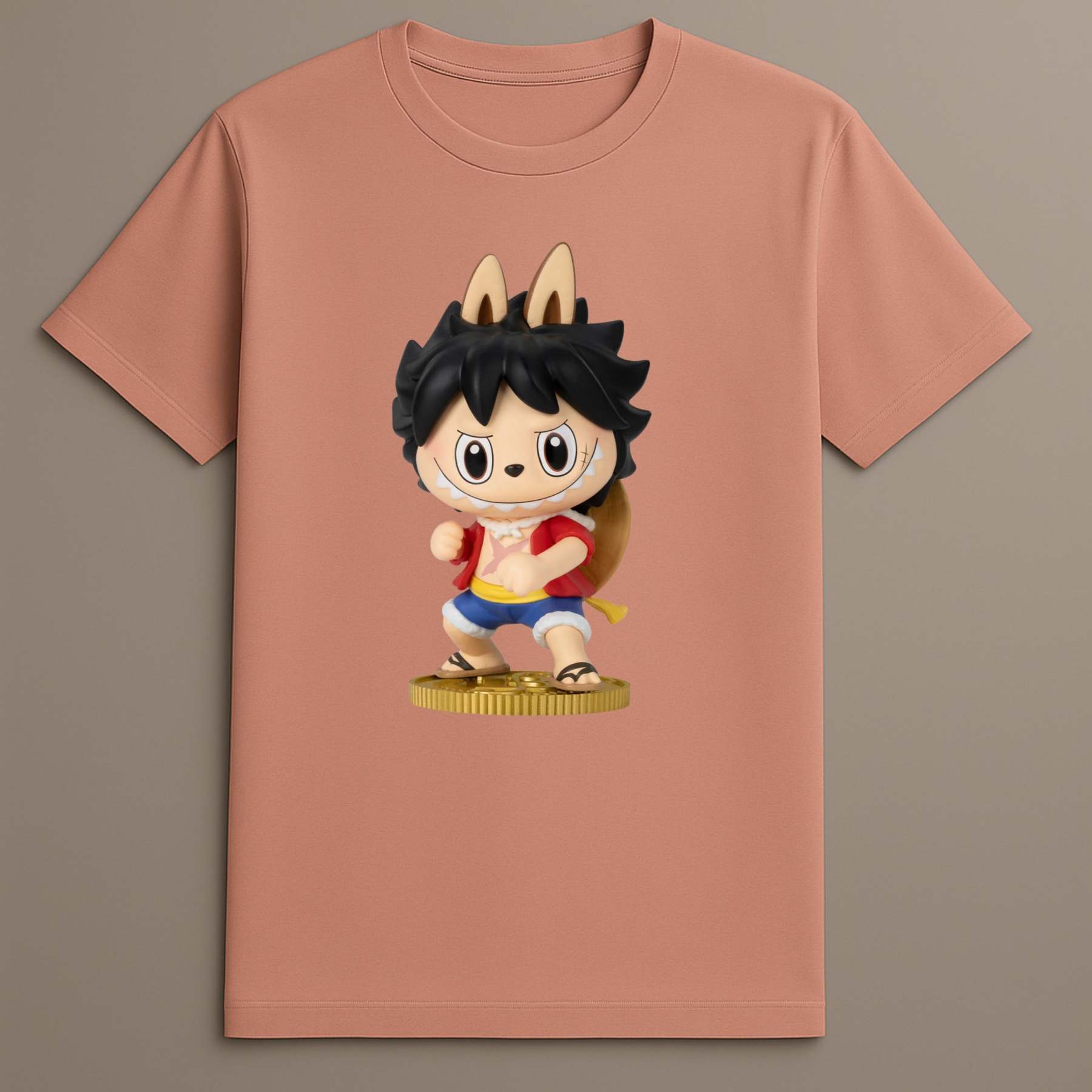 Labubu D Luffy The Monsters x Monkey T Shirt