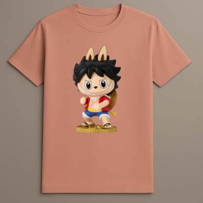 Labubu D Luffy The Monsters x Monkey T Shirt
