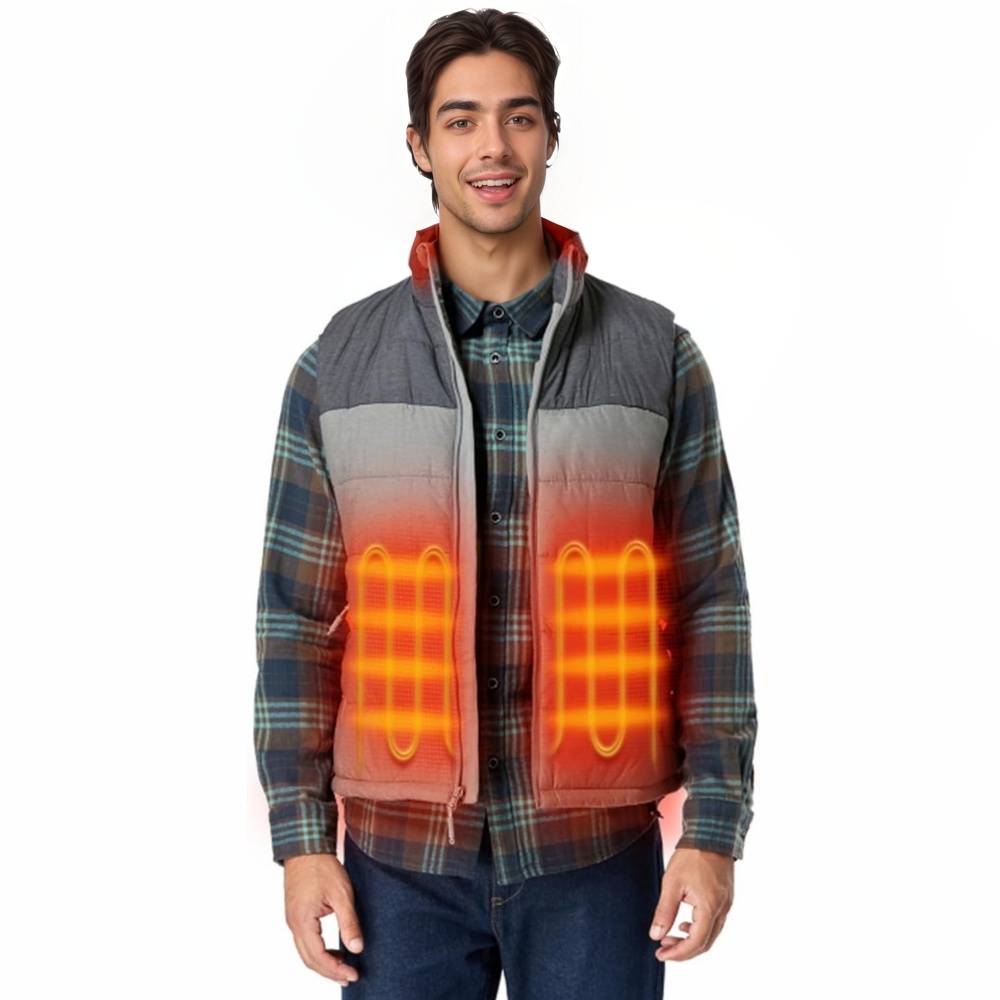 Men's Lightweight Heated Vest with USB-C Rechargeable Battery, Classic Heating Vest