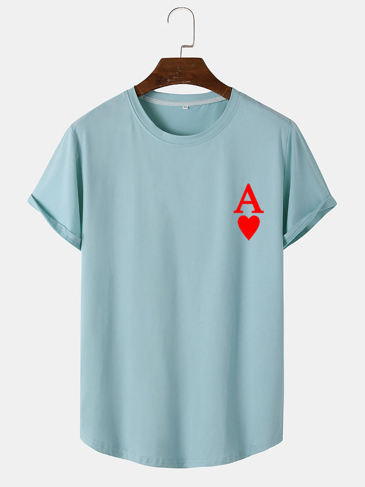 Ace Card Print T-Shirt-Vacay Outfit