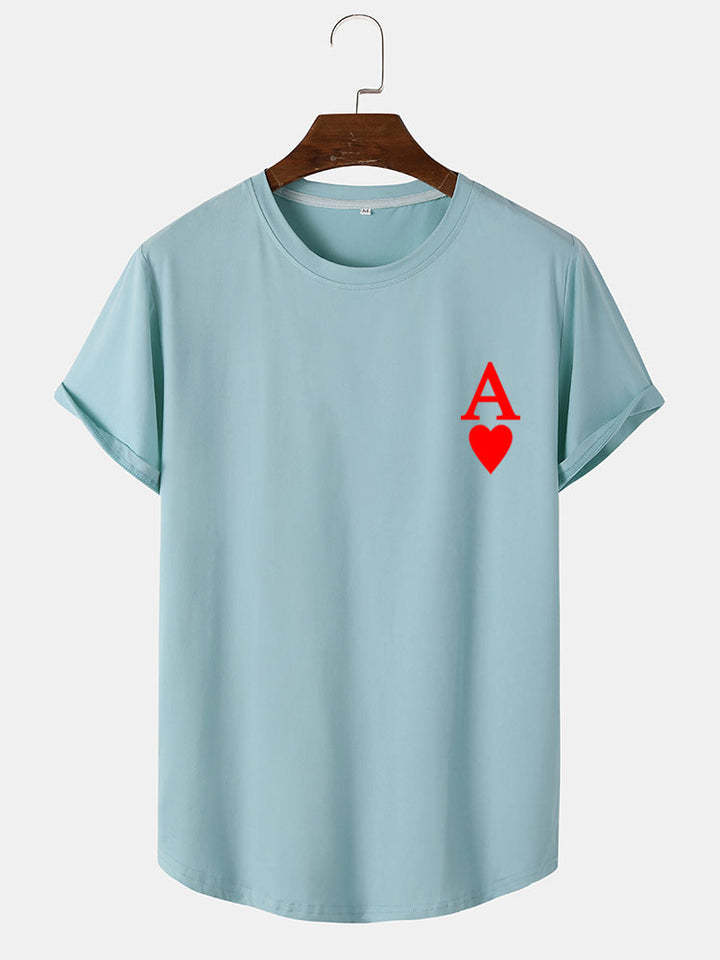 Ace Card Print T-Shirt-Vacay Outfit