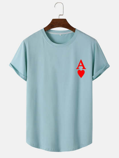 Ace Card Print T-Shirt-Vacay Outfit
