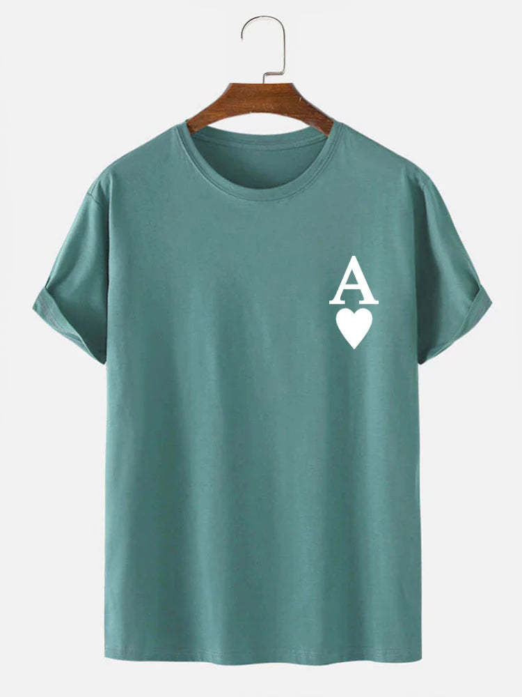 Ace Of Spades Print T-Shirt-Vacay Outfit